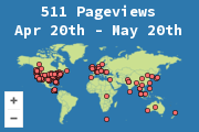 Locations of visitors to this page